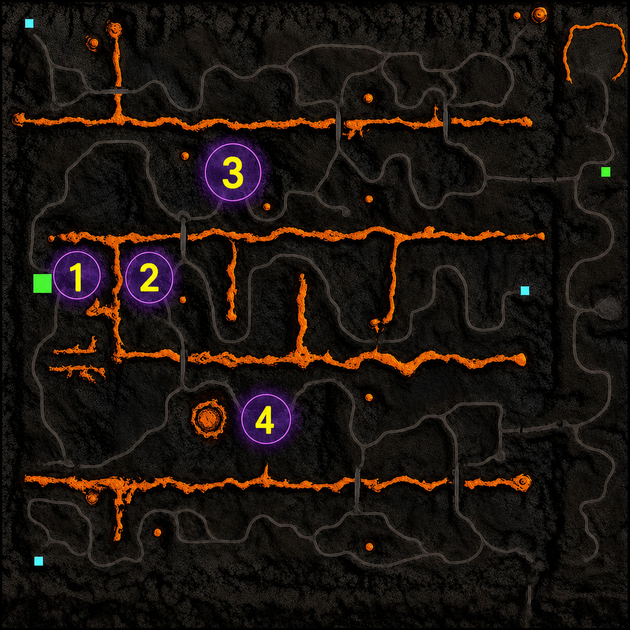 Mapa Ognista Ziemia